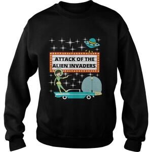 Retro 50S Scifi Attack Of The Alien Invaders Shirt